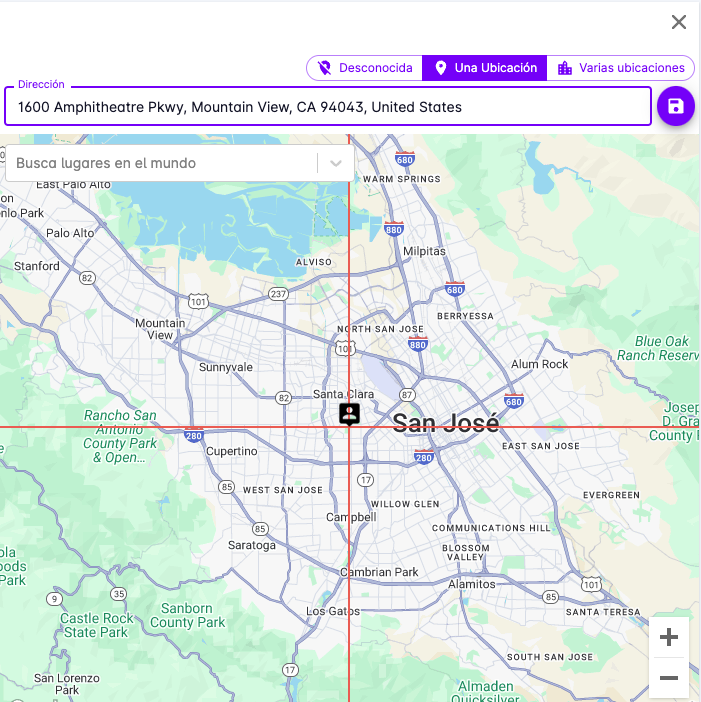 Single location form