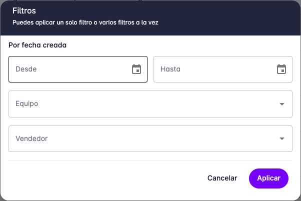 Client filters
