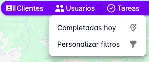 Location tasks button