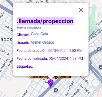 Location tasks map
