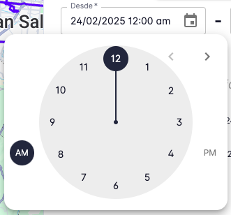 Location users filter clock