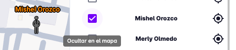 Location users show in map