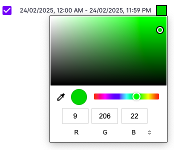 Location users track color picker