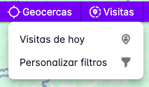 Location visits button
