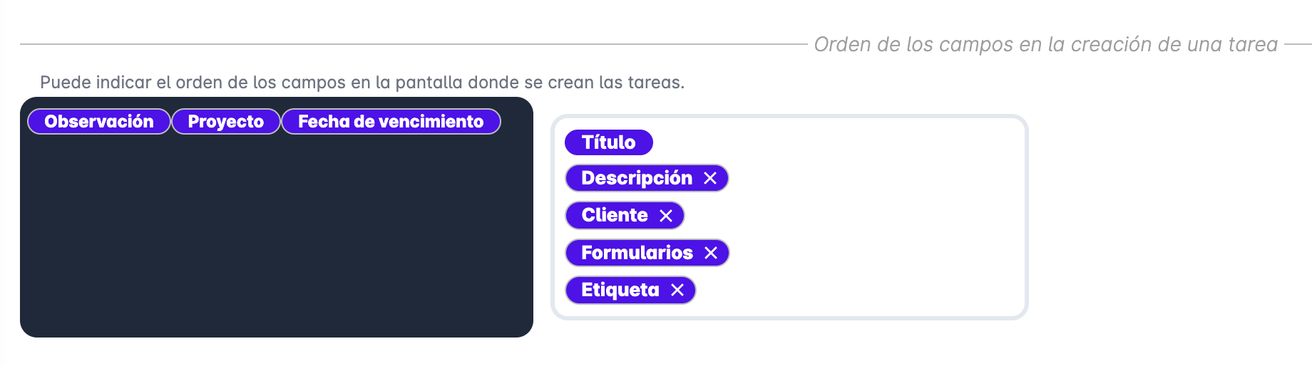 Configuration tasks
