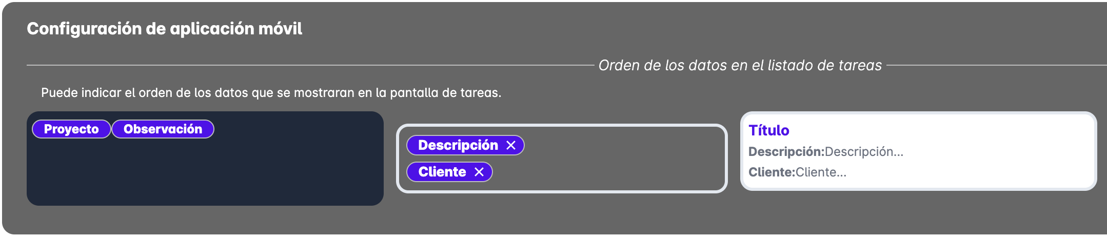 Configuration tasks