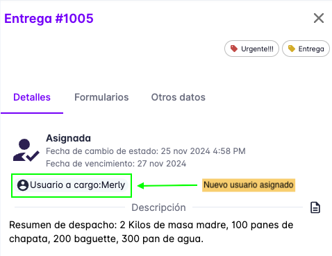 Tasks change user done