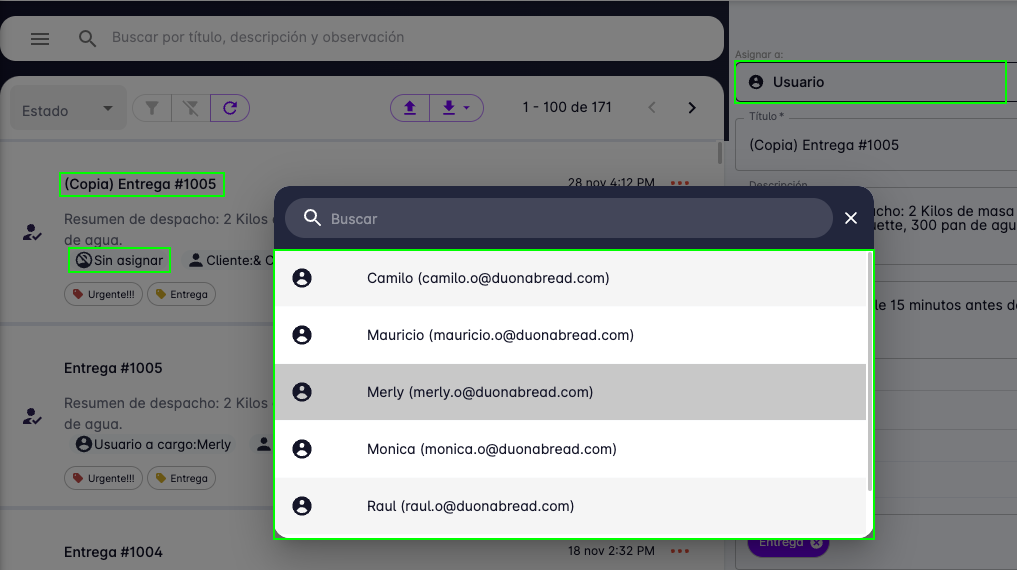Tasks edit user after duplicate