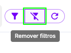Tasks clear filter button